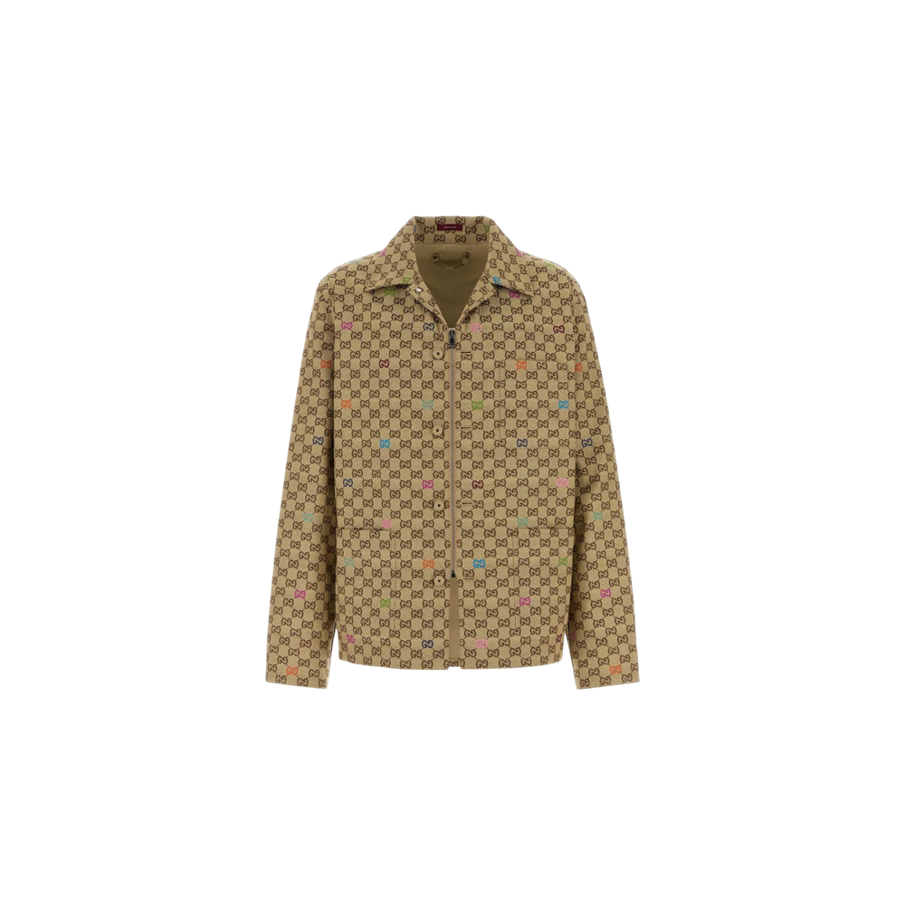 Gucci GG Monogrammed Zip-Up Jacket