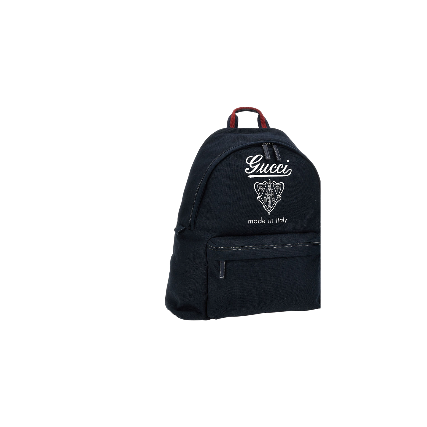 Gucci Logo Printed Zip-Up Backpack