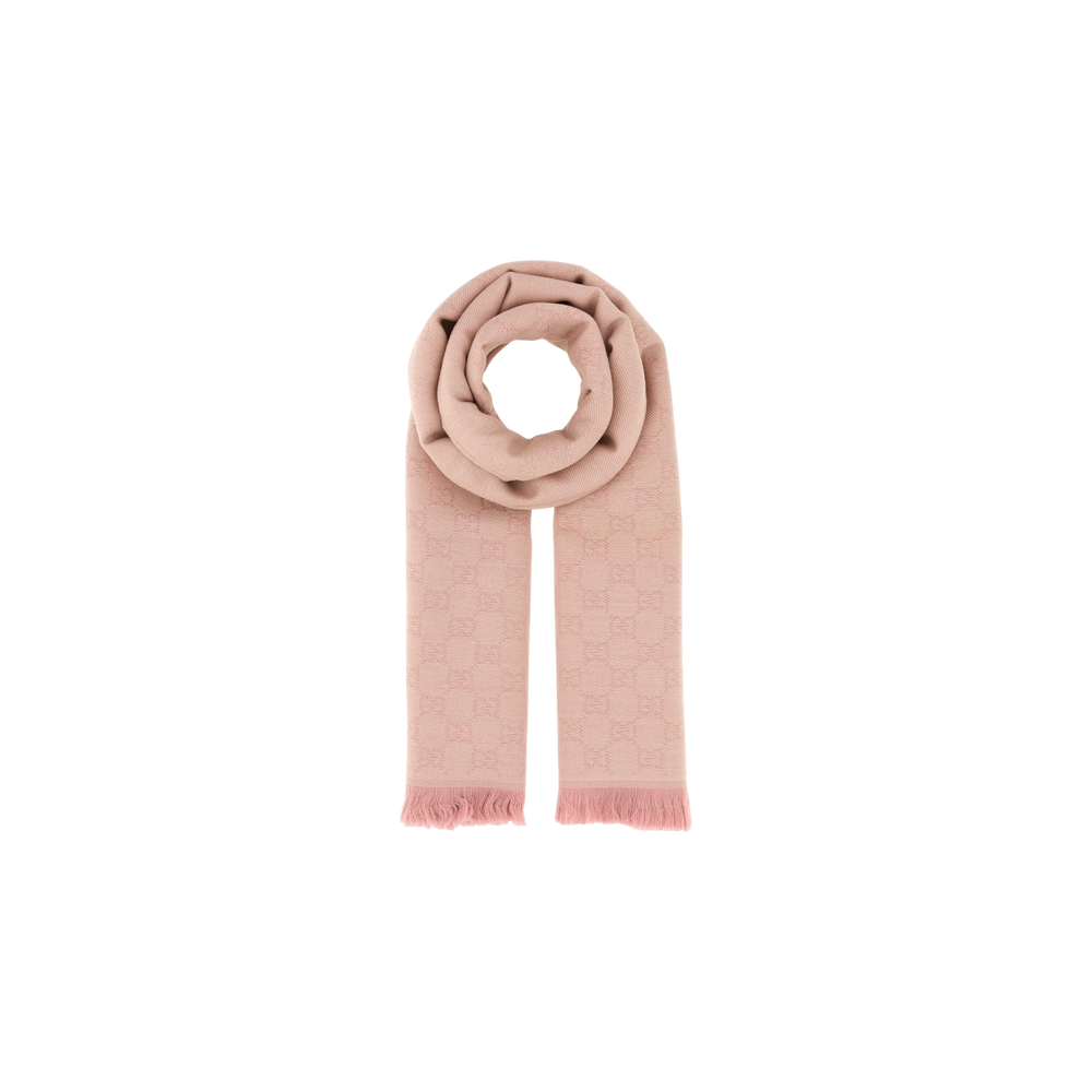 Gucci Monogrammed Frayed-Edge Scarf