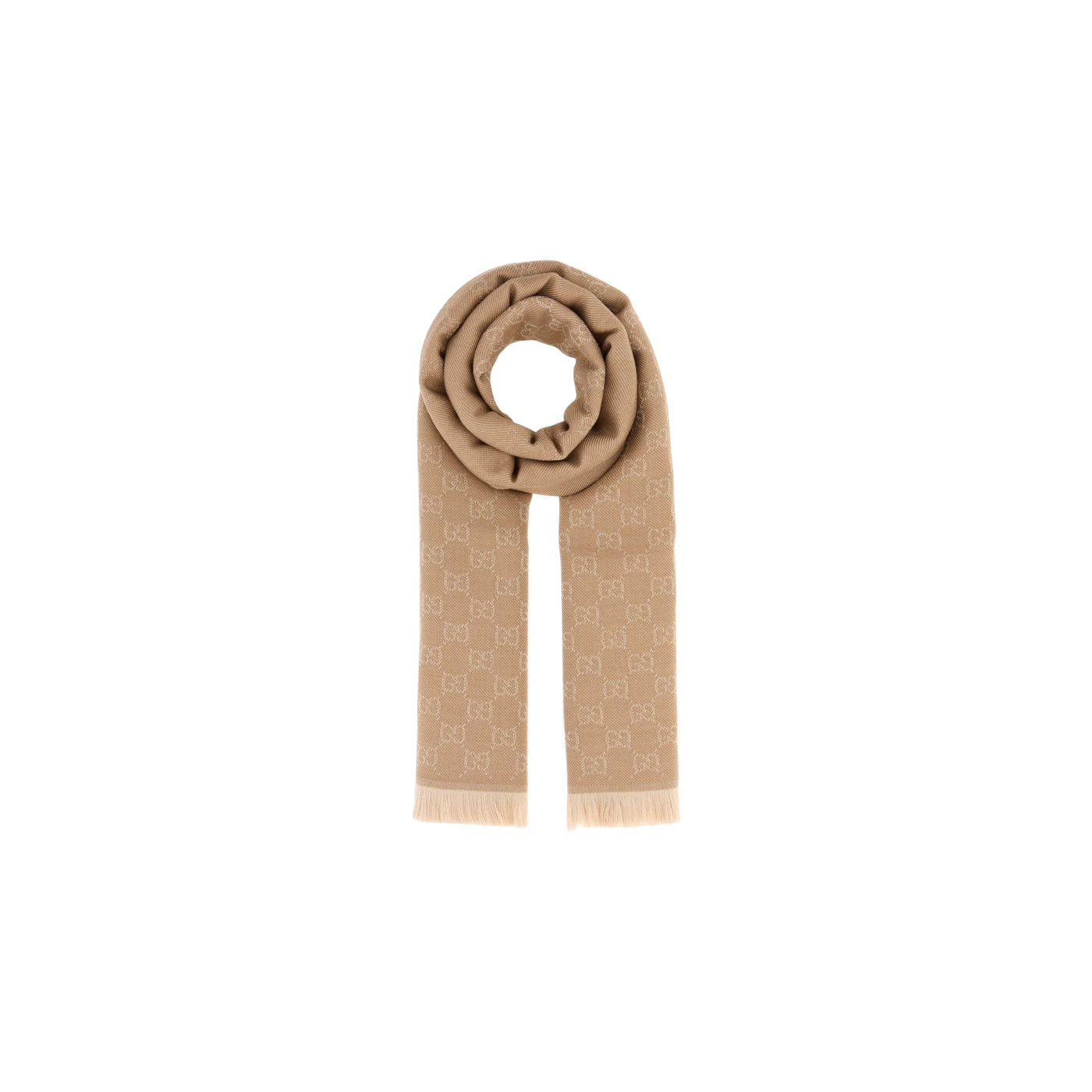 Gucci Monogrammed Frayed-Edge Scarf
