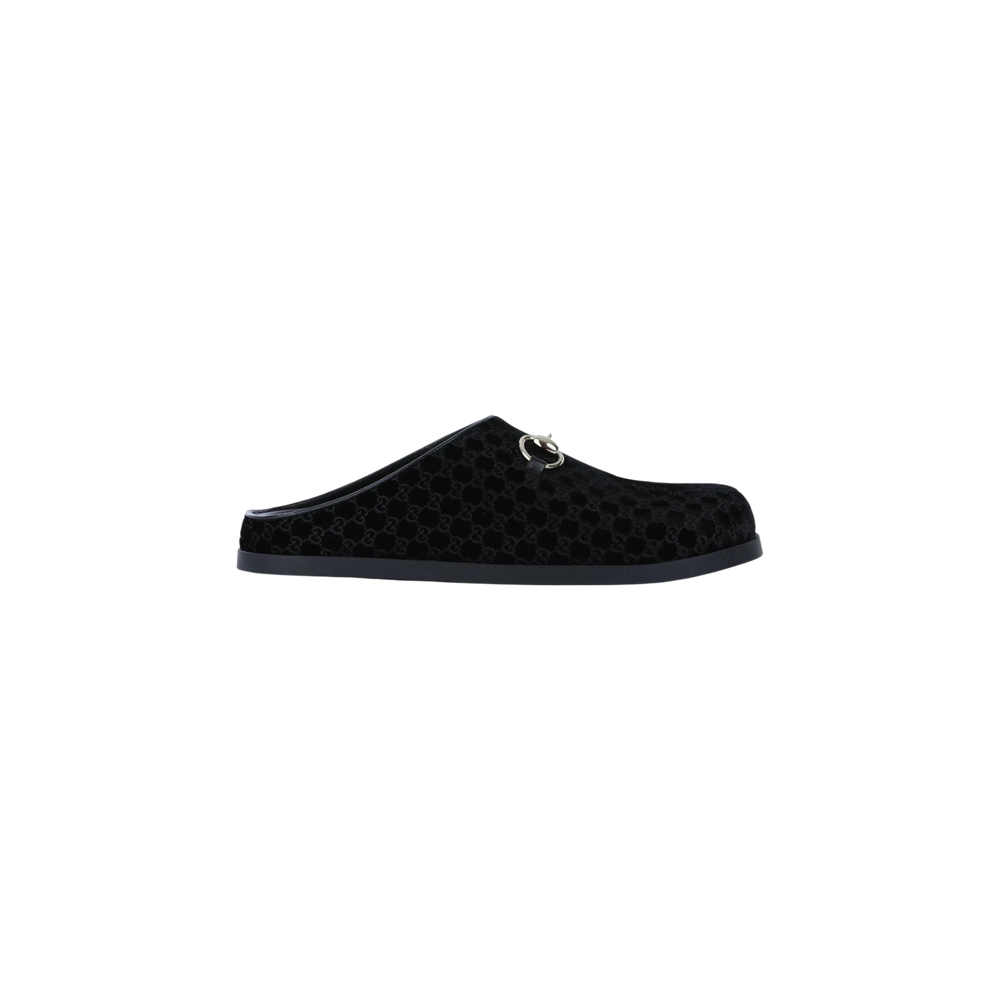 Gucci Monogrammed Slip-On Sandals