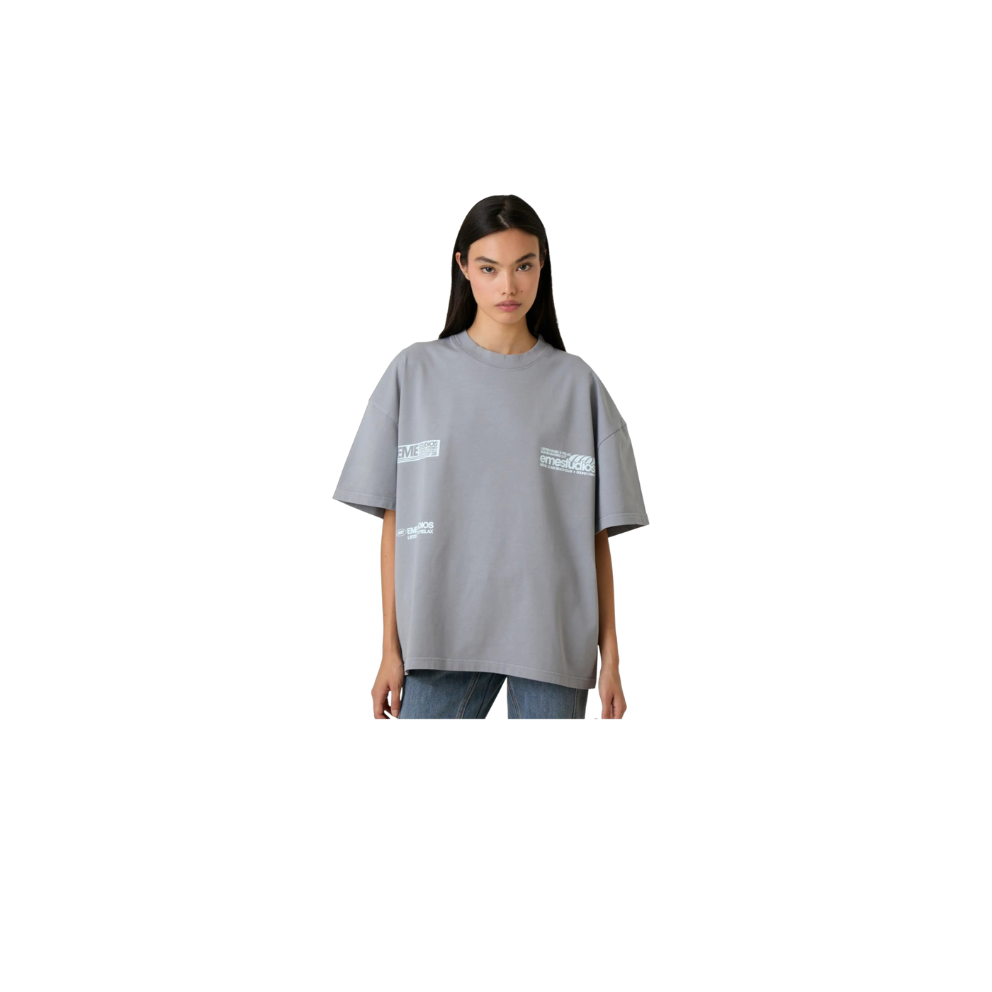 Eme Studios Guiete Slate Oversized T-Shirt