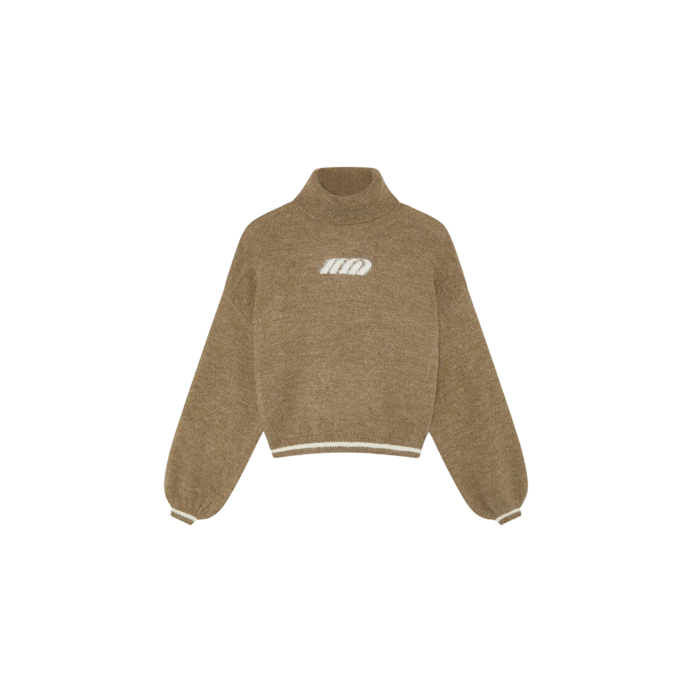 Eme Studios Gummy Camel Brown Turtleneck Knit