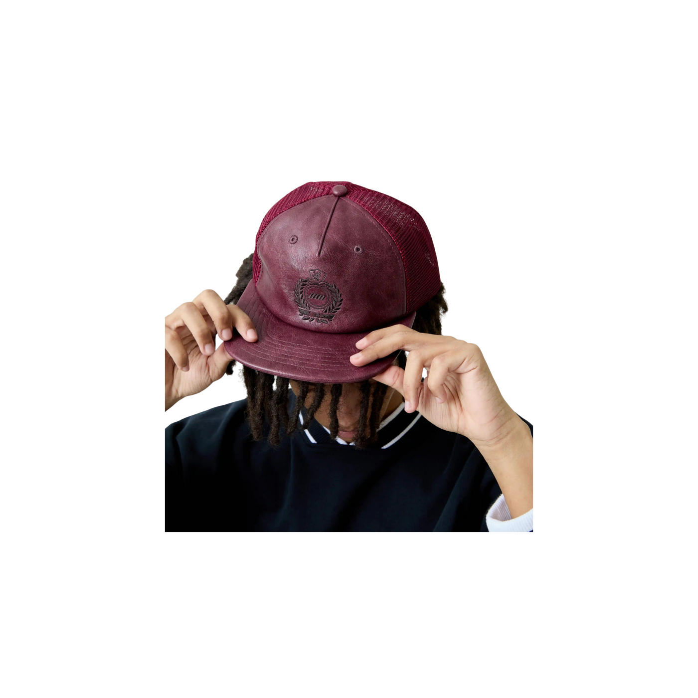 Eme Studios Hide Burgundy Cap
