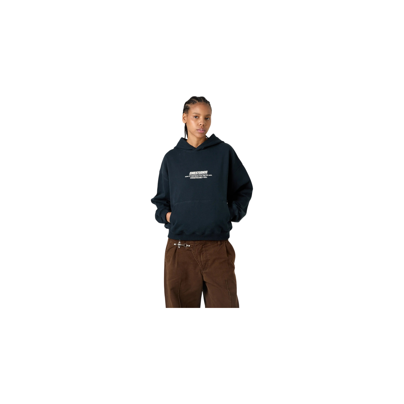 Eme Studios Hot Soul Navy Oversized Hoodie