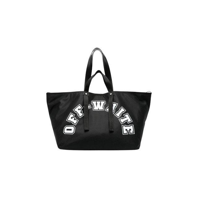 Off-White Bag Logo Print Mesh Tote