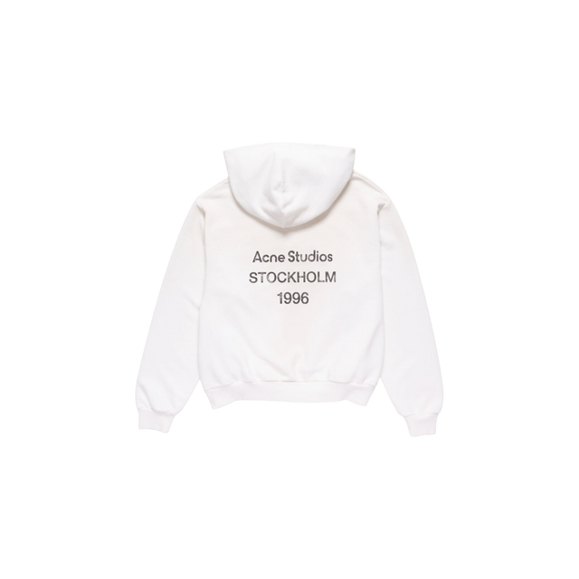 Acne Studios Logo Hooded Sweater Dusty White Hoodie
