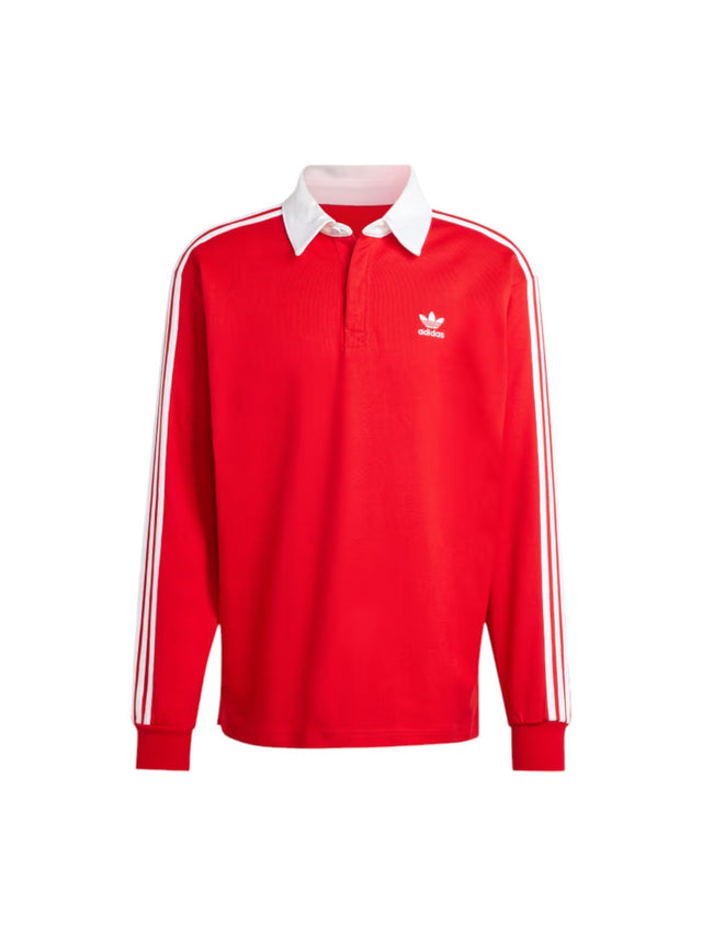 Remera Adidas Con Cuello De Rugby Adicolor