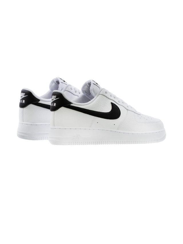 Nike Air Force 1 Low '07 White Black Pebbled Leather