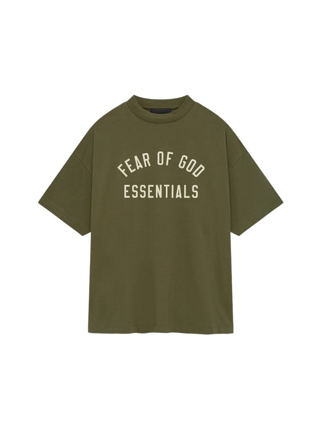 Remera Fear Of God Essentials Fleece Military