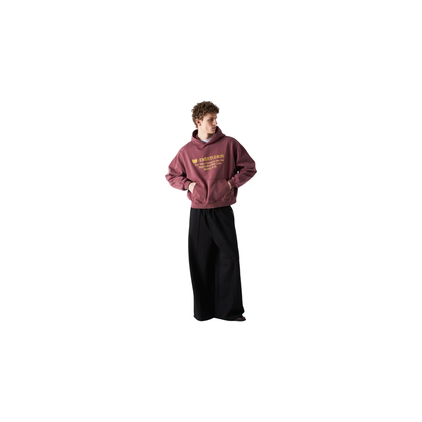 Eme Studios Institution Cabernet Oversized Hoodie