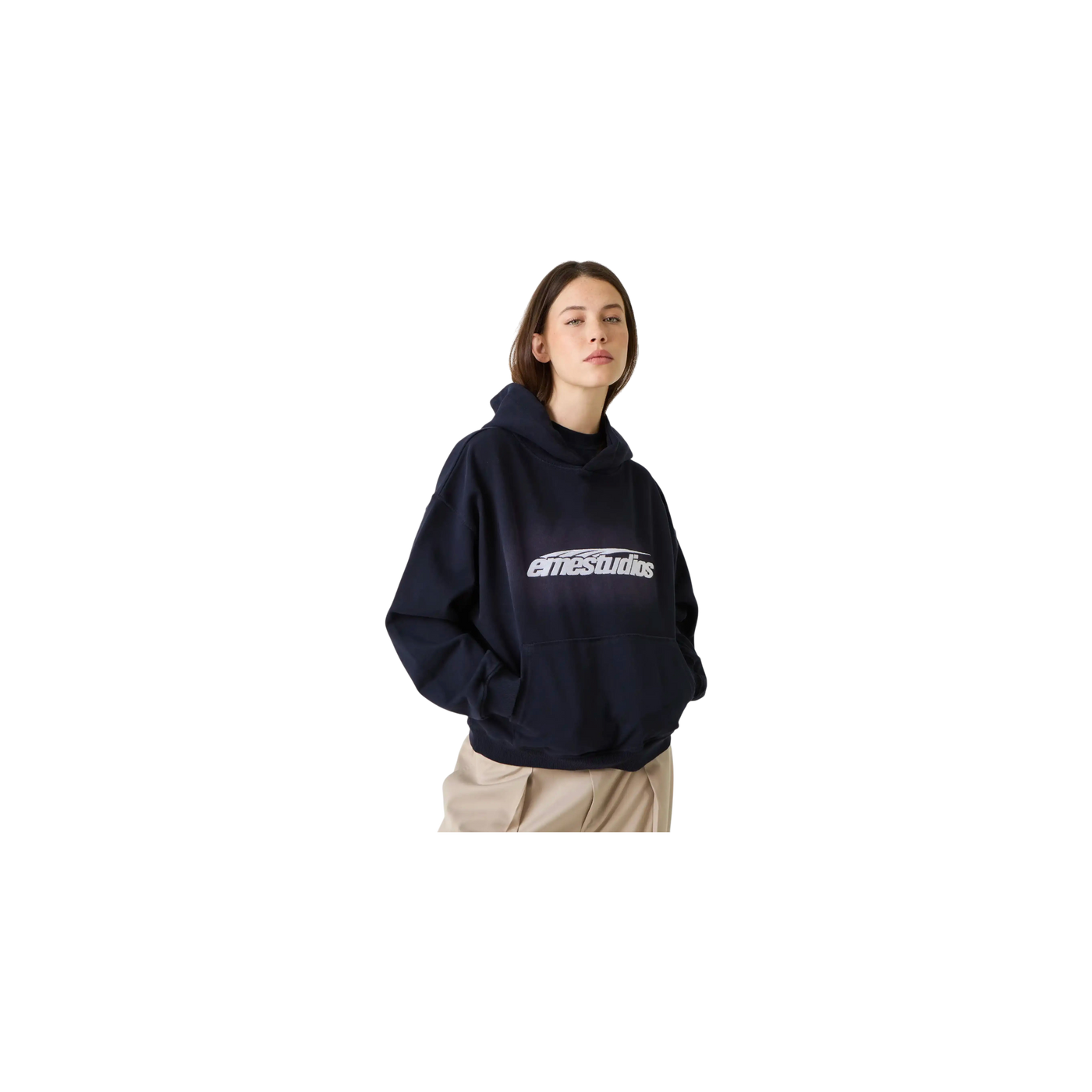 Eme Studios Inteal Navy Oversized Hoodie