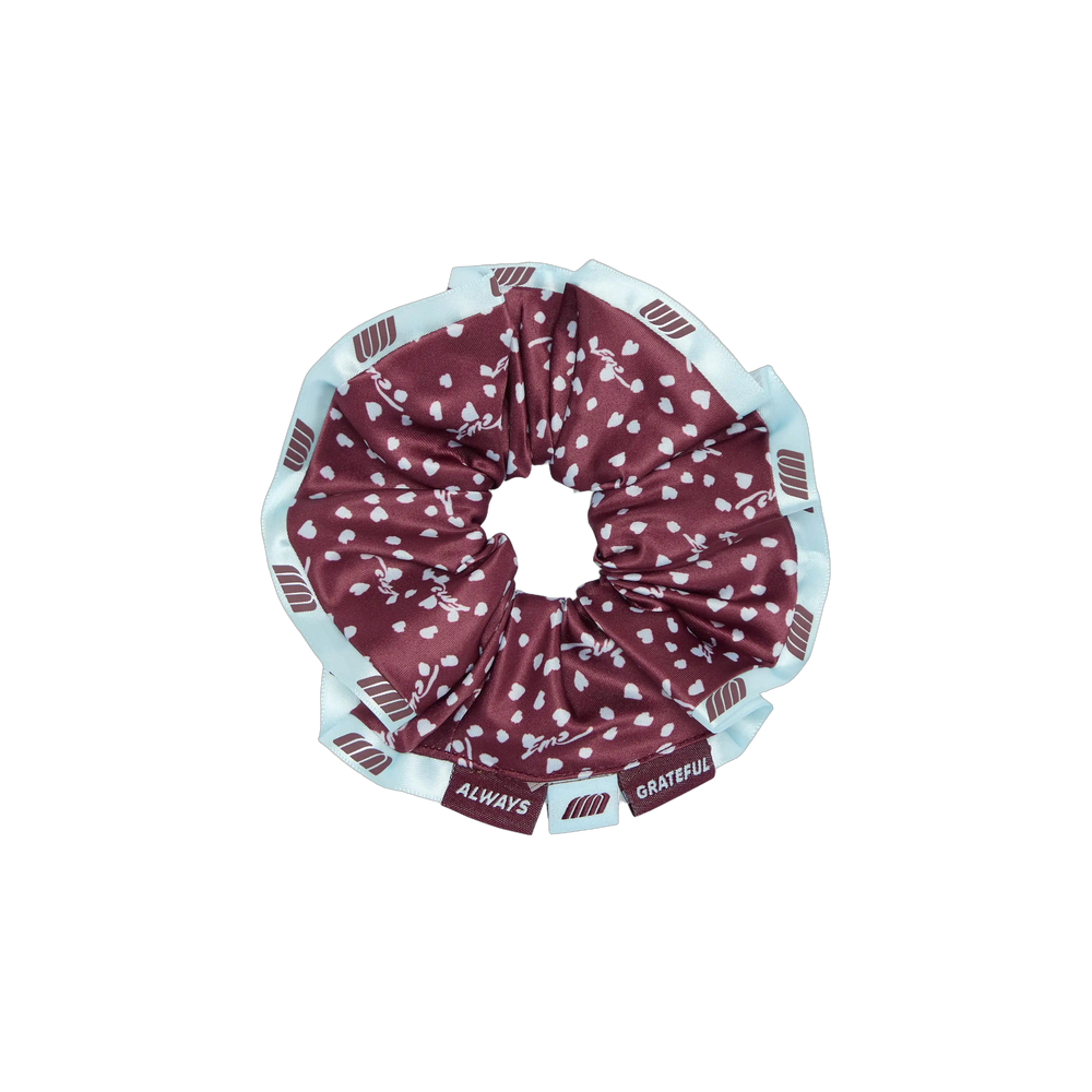 Eme Studios Isabella Burgundy Scrunchie