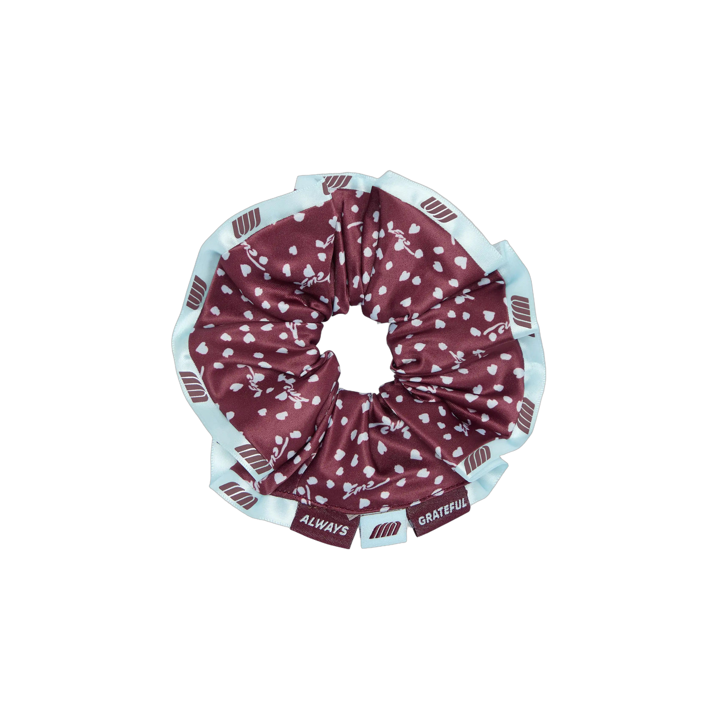 Eme Studios Isabella Burgundy Scrunchie