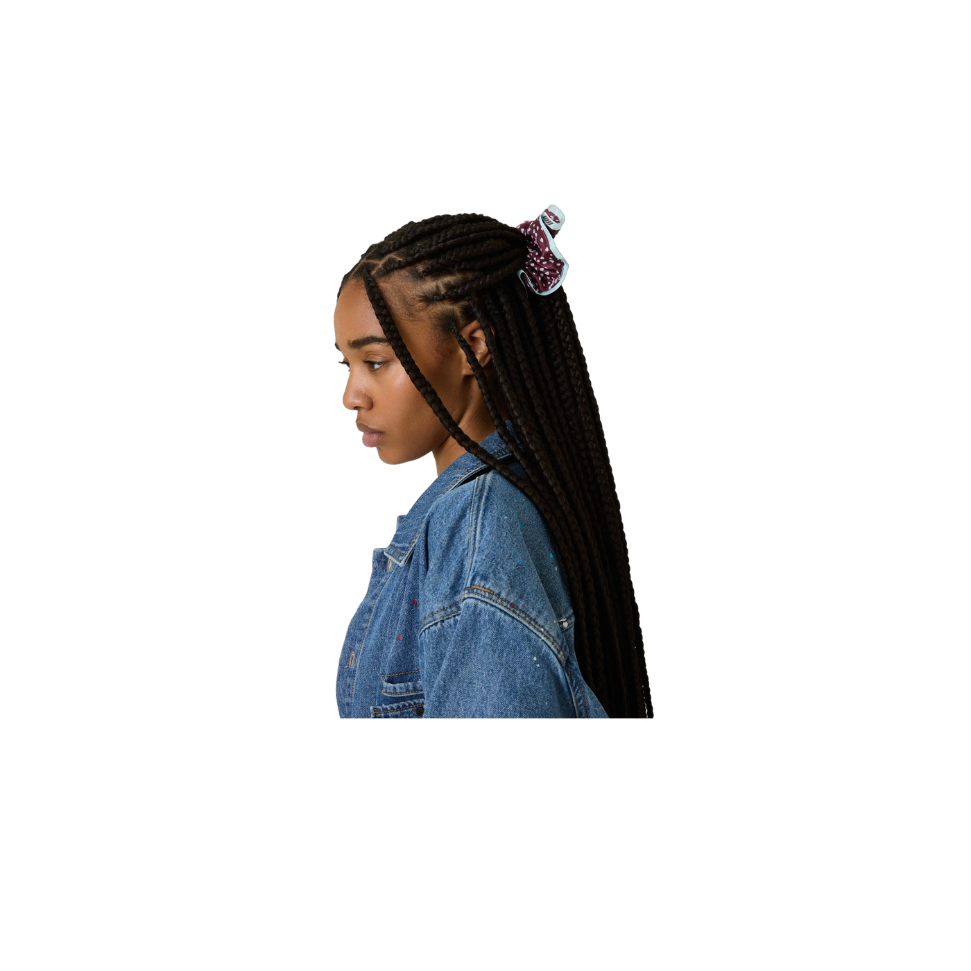 Eme Studios Isabella Burgundy Scrunchie