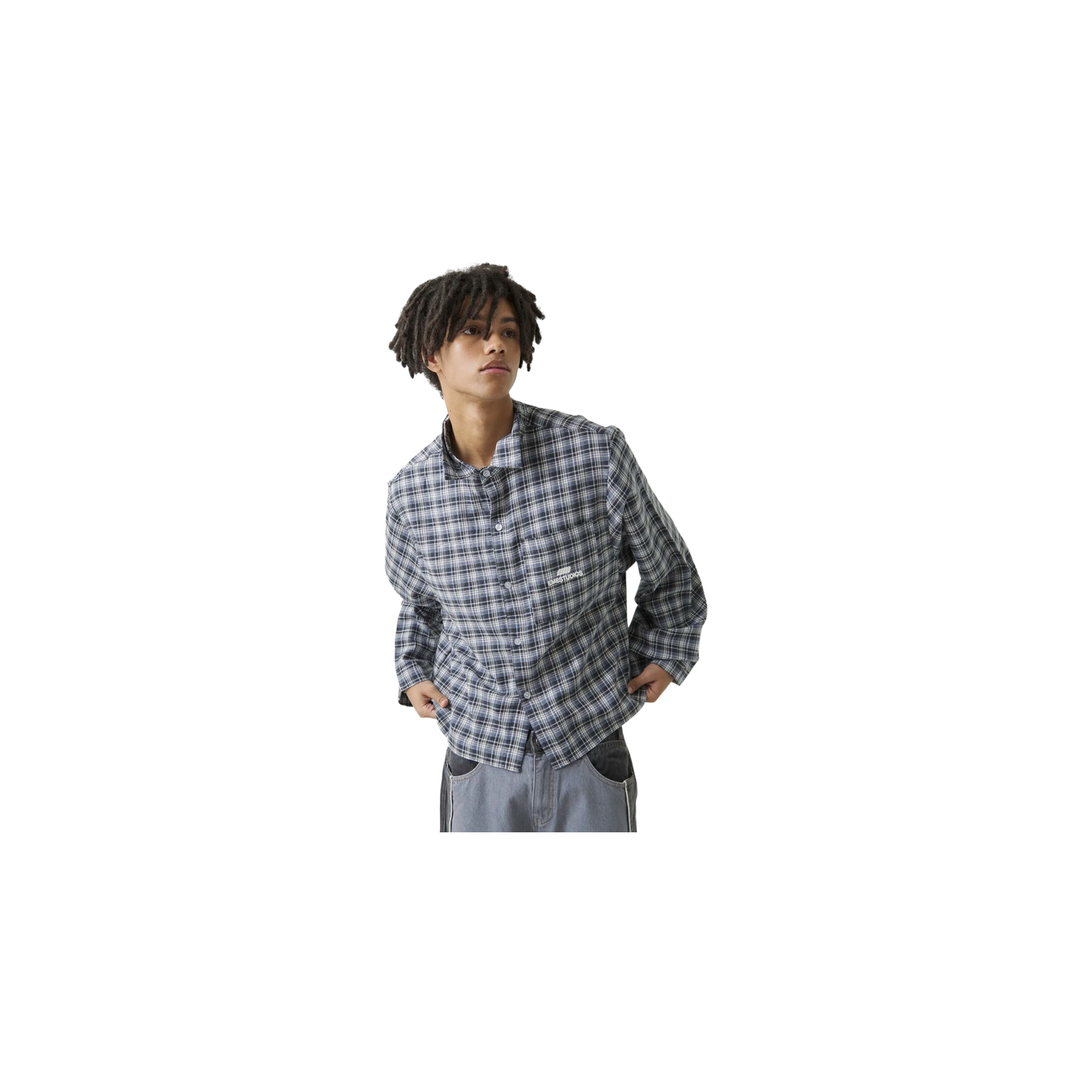 Eme Studios Ivy Navy Boxy Shirt