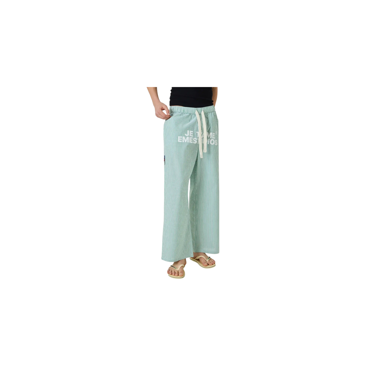 Eme Studios Jammies Je T'aime Mint Stripped CLP