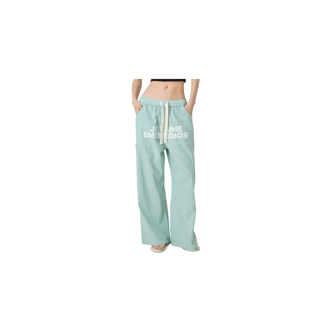 Eme Studios Jammies Je T'aime Mint Stripped CLP