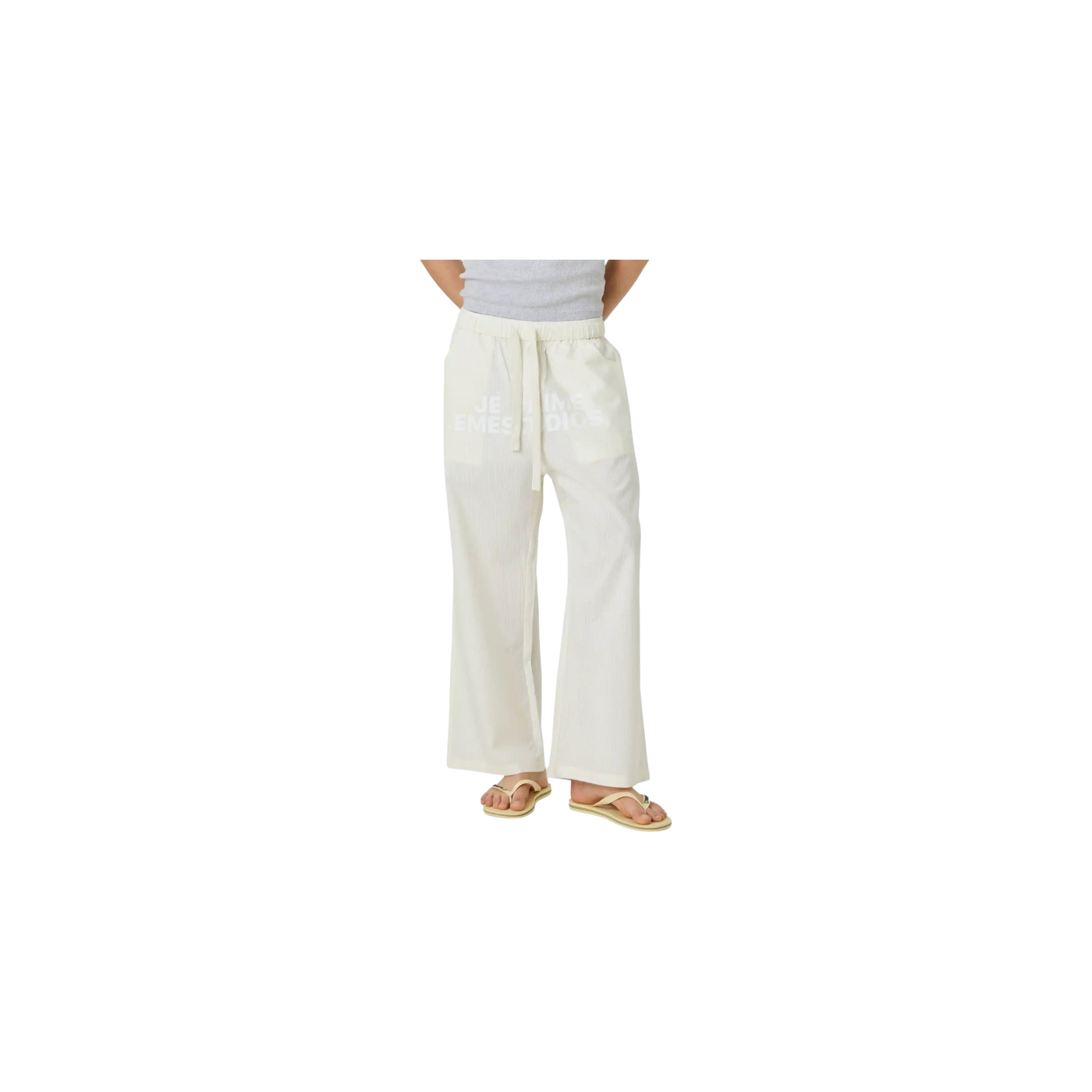 Eme Studios Jammies Je T'aime Off Sand Stripped CLP