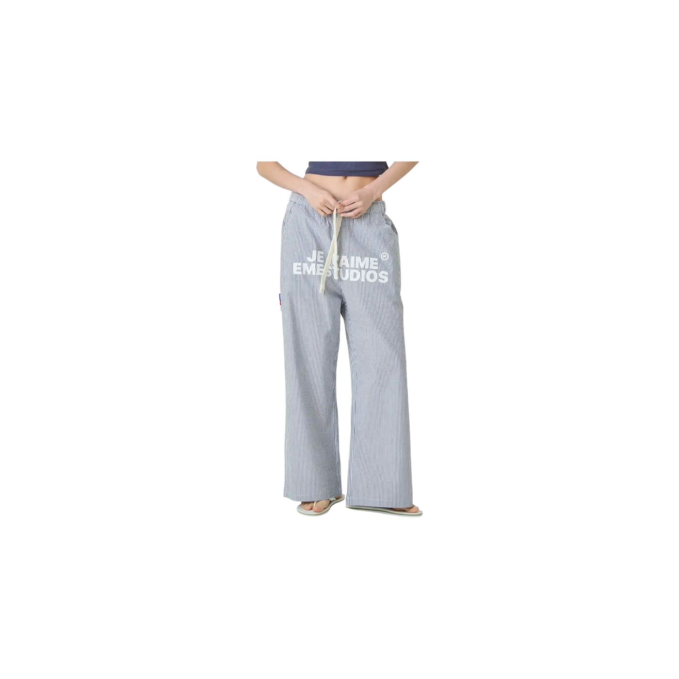 Eme Studios Jammies Je T'aime Sky Stripped CLP