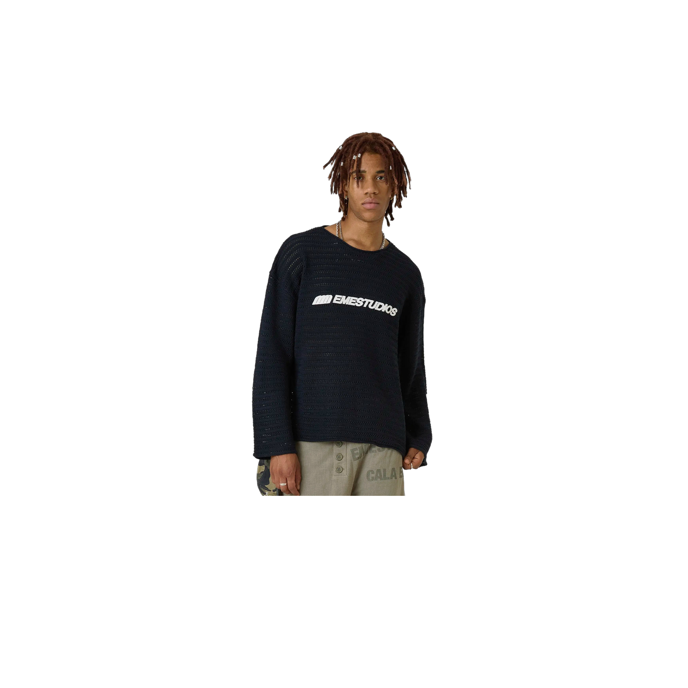 Eme Studios Kavai Navy Open Knit
