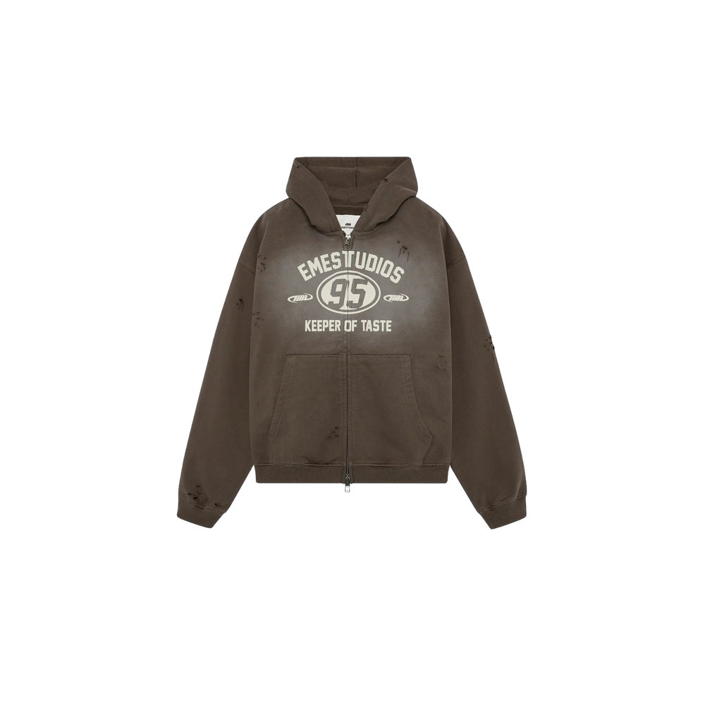 Eme Studios Keeper Fawn Cropped Boxy Full Zip