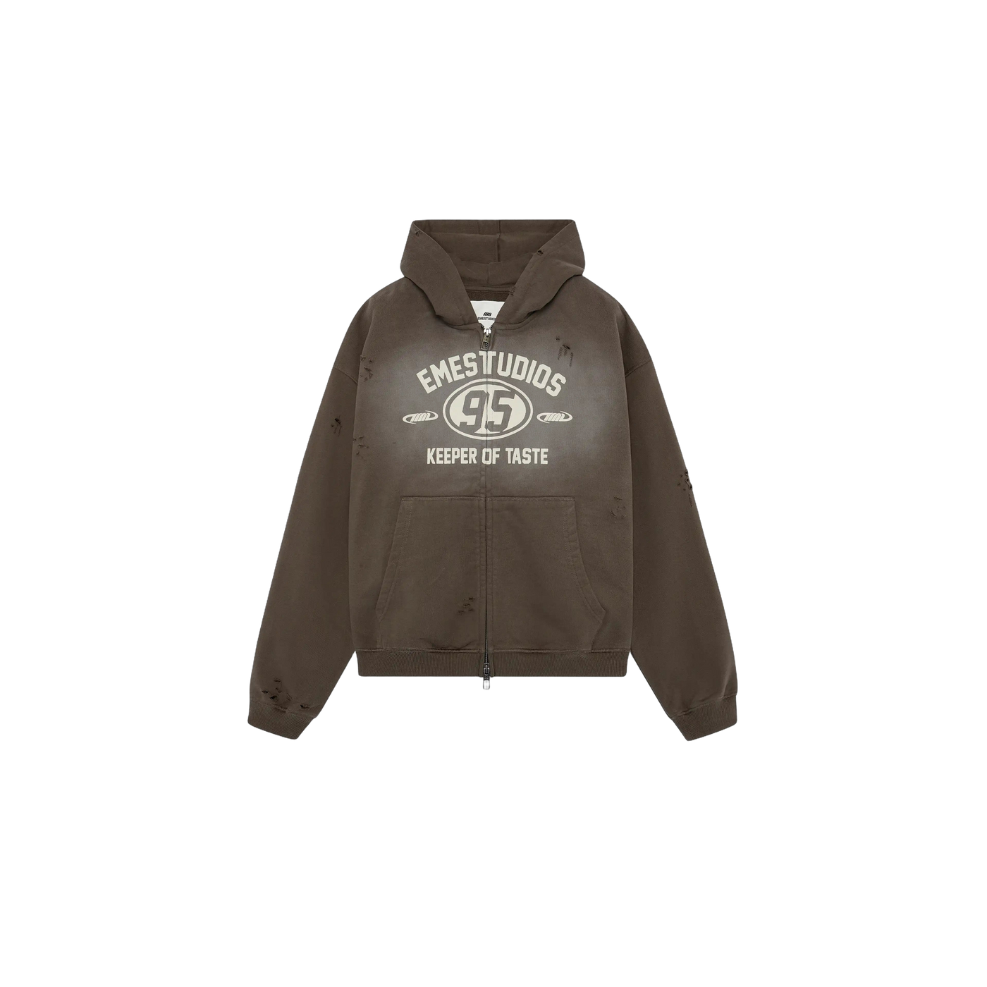 Eme Studios Keeper Fawn Cropped Boxy Full Zip