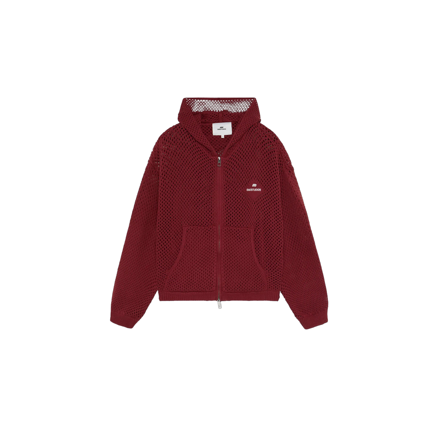 Eme Studios Kyros Burgundy Zipper Knit