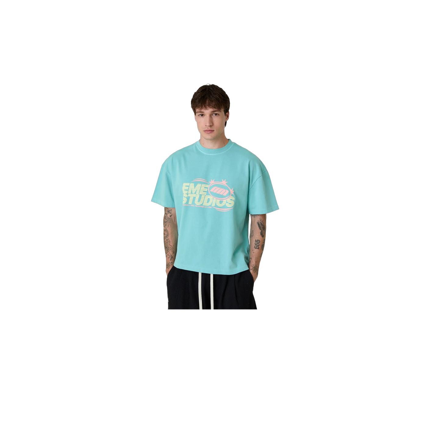 Eme Studios Launch Aqua Oversized T-Shirt