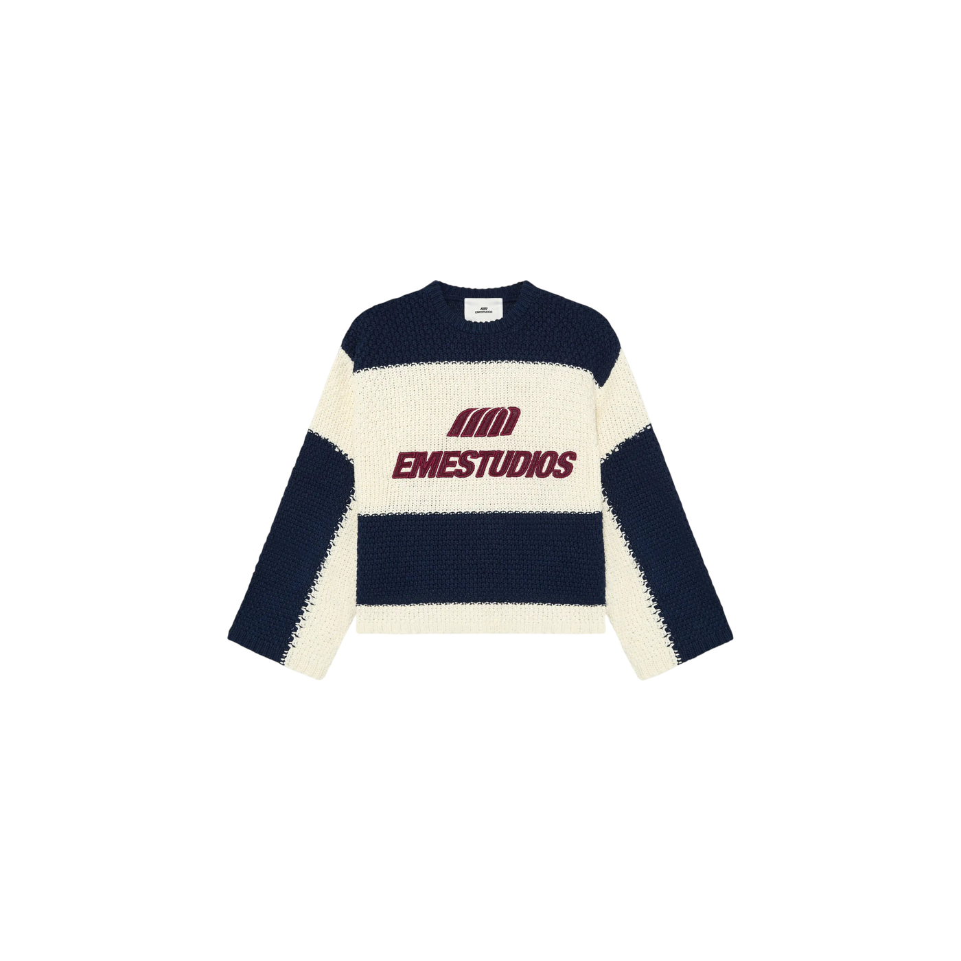 Eme Studios Layr Navy Knit Sweater