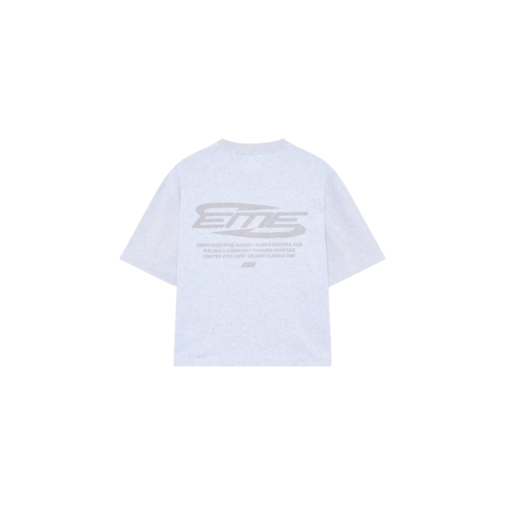 Eme Studios Loop Heather Grey Oversized T-Shirt