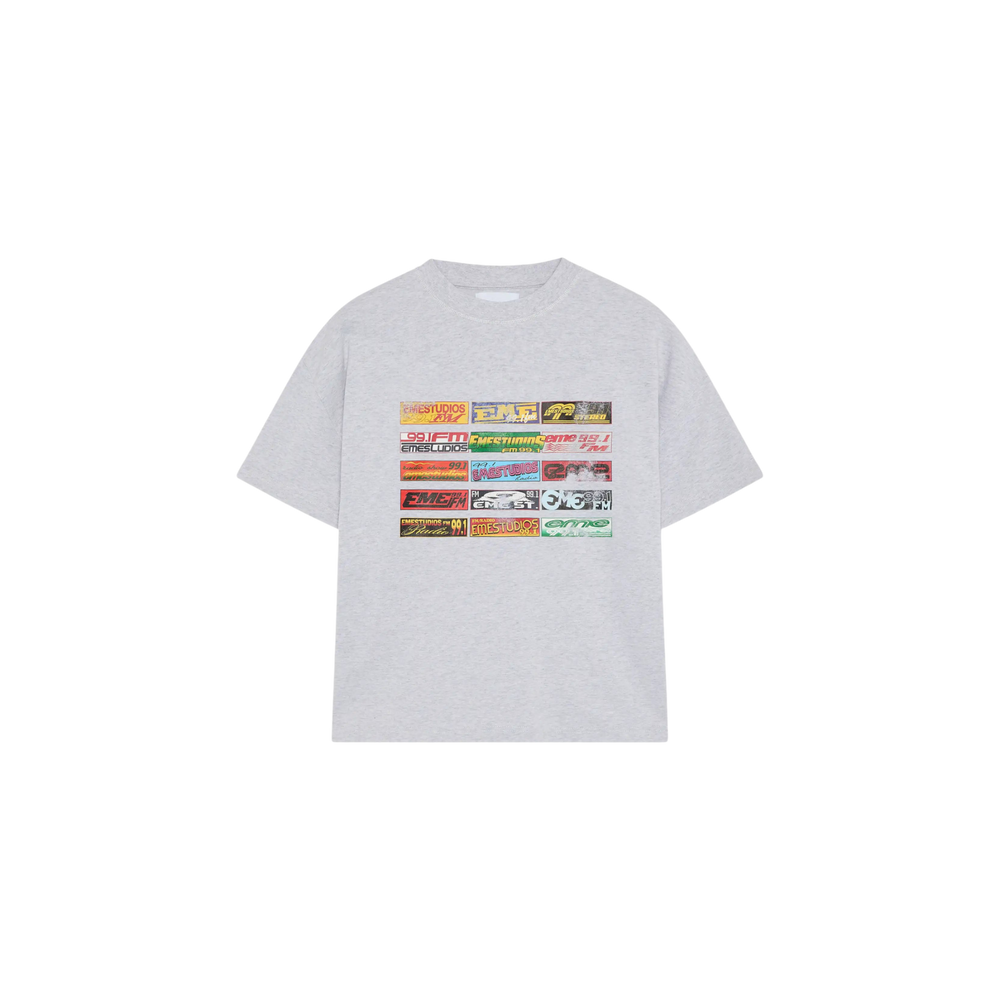 Eme Studios Los Santos Heather Grey Oversized T-Shirt