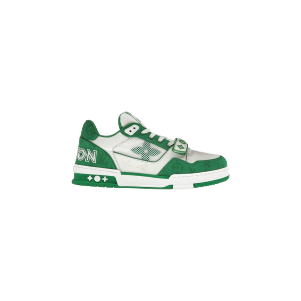 Louis Vuitton Trainer Green Monogram Denim