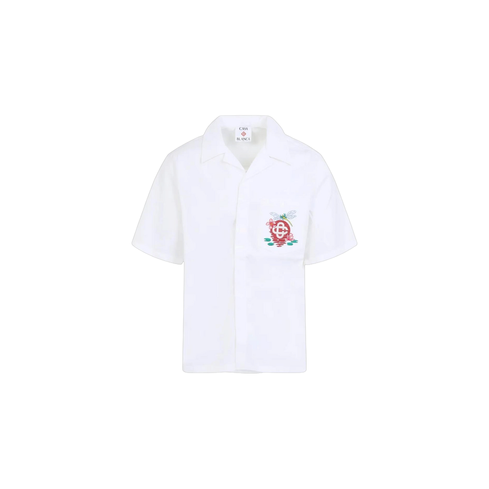 Camisa Casablanca Dragonfly Logo Embroidered