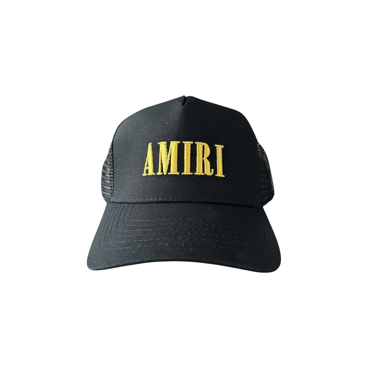 Gorra Amiri Black & Yellow Core Logo Trucker