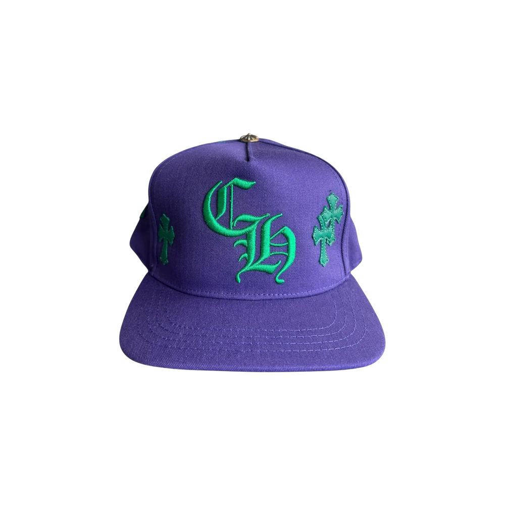 Gorra Chrome Hearts Purple & Green Cross Patch Hat