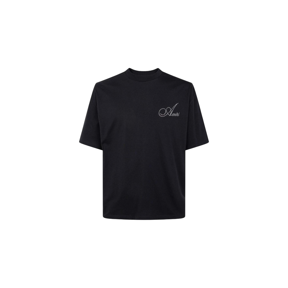 Remera Amiri Script Rhinesthone
