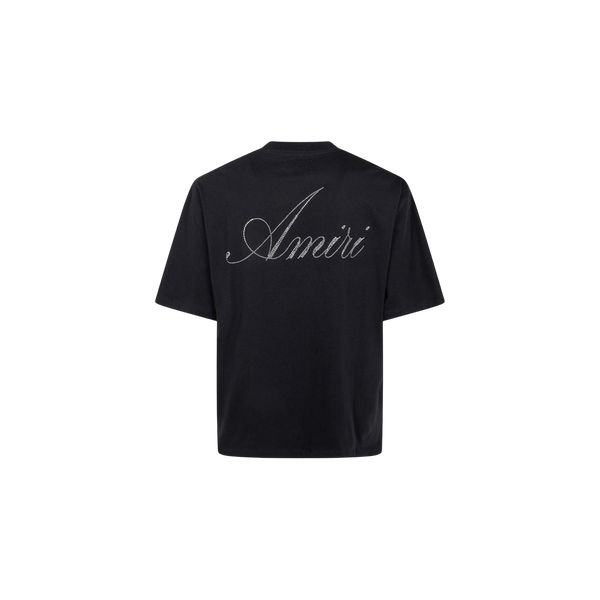 Remera Amiri Script Rhinesthone