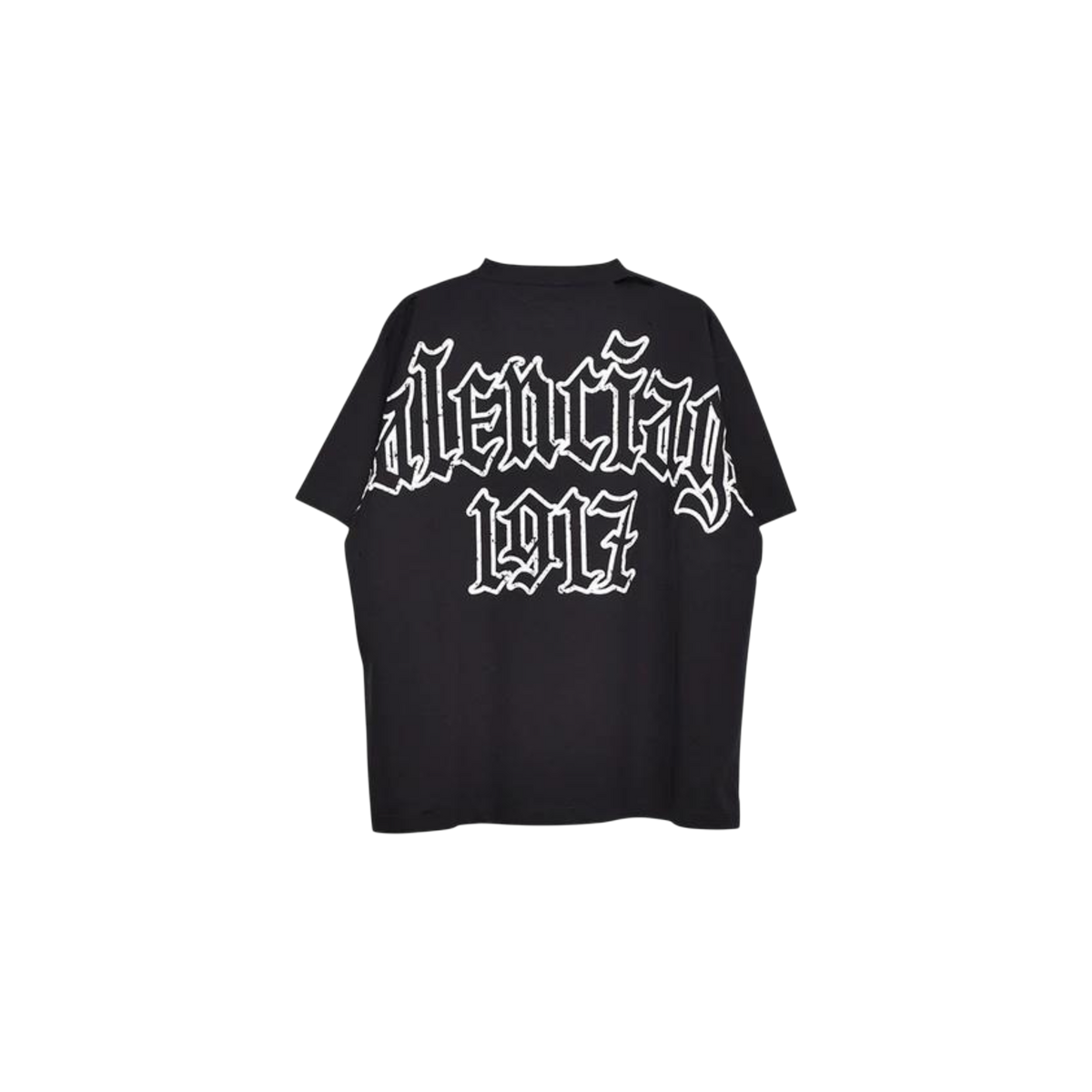 Remera Balenciaga Oversized Graphic Washed Black
