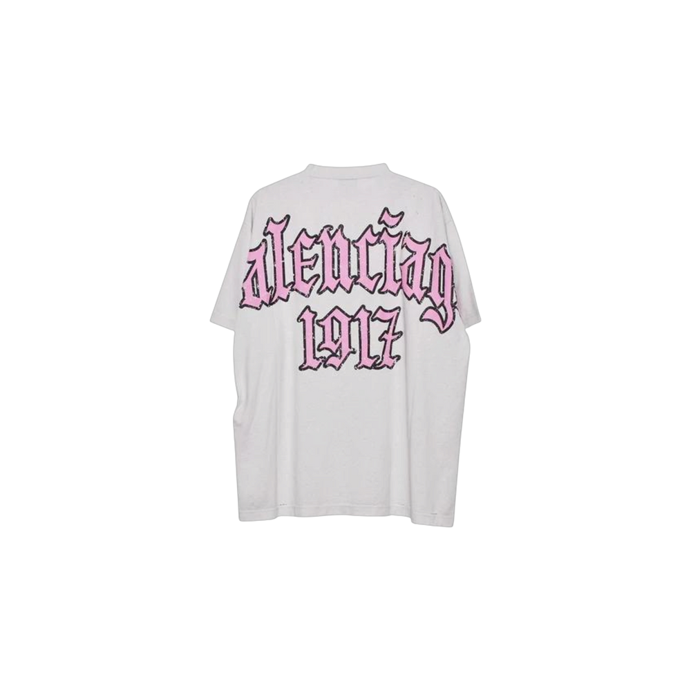 Remera Balenciaga Oversized Graphic White