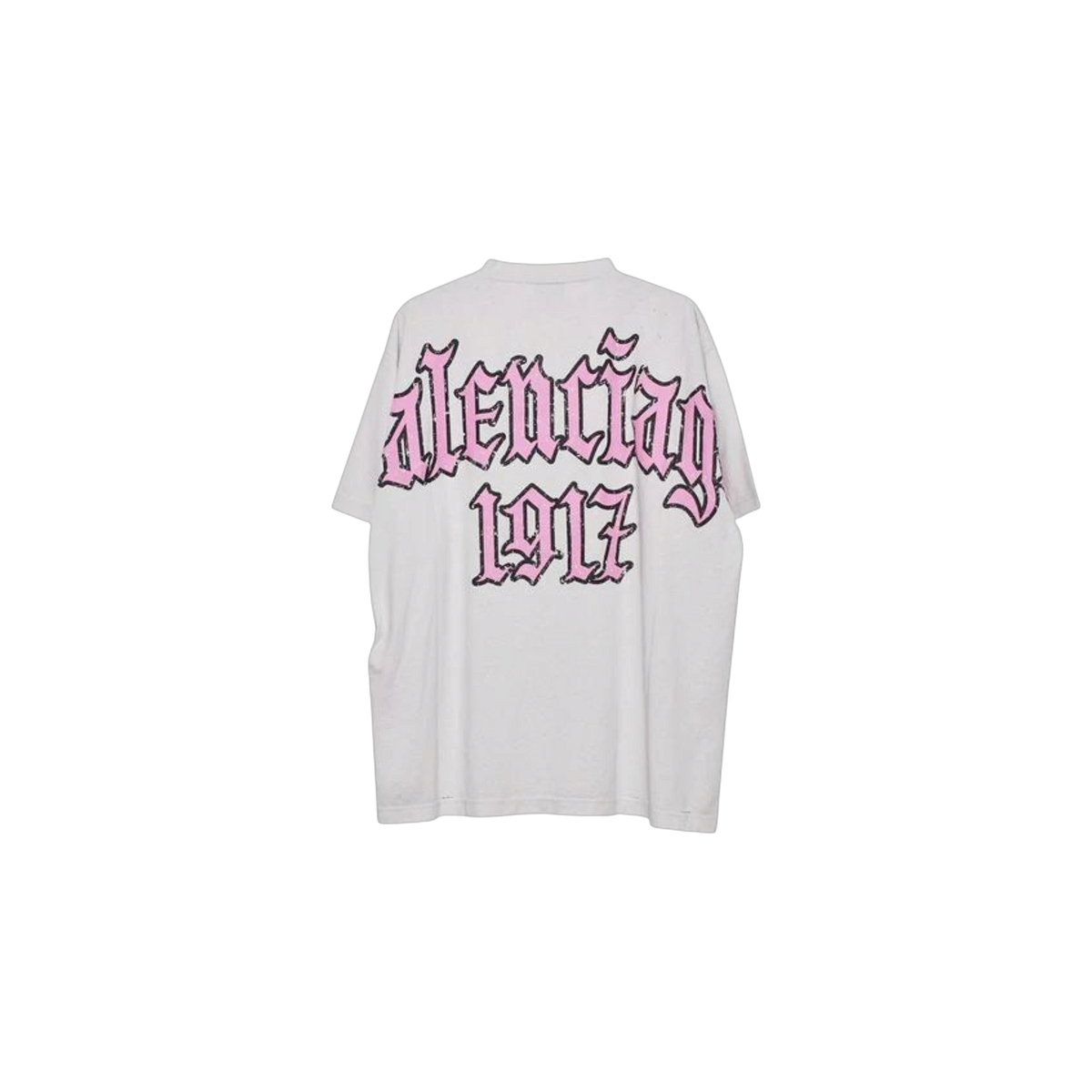 Remera Balenciaga Oversized Graphic White