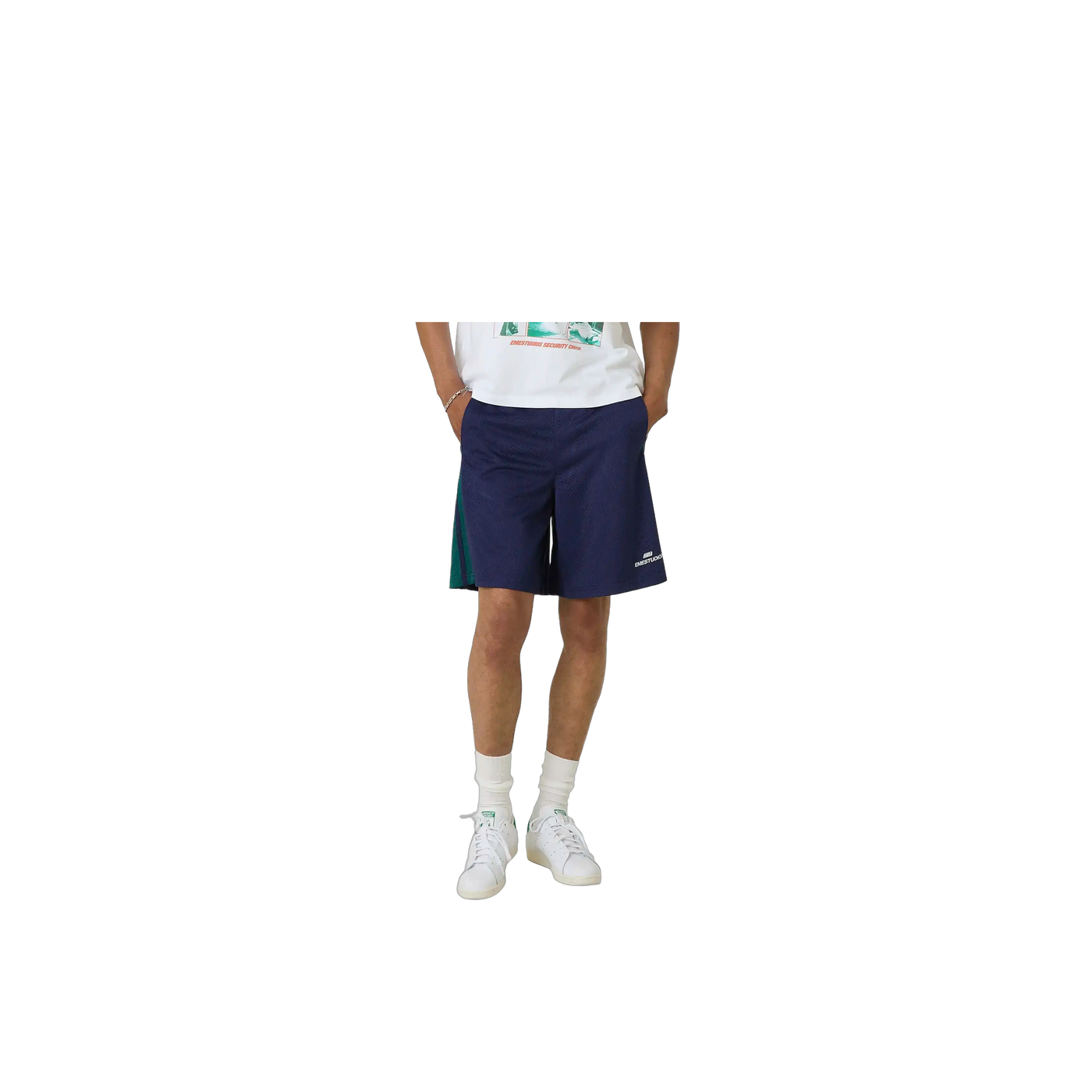 Eme Studios Marin Navy Mesh Shorts