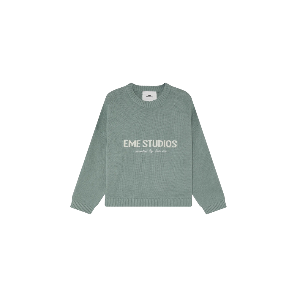 Eme Studios Master Aqua Green Knit Sweater