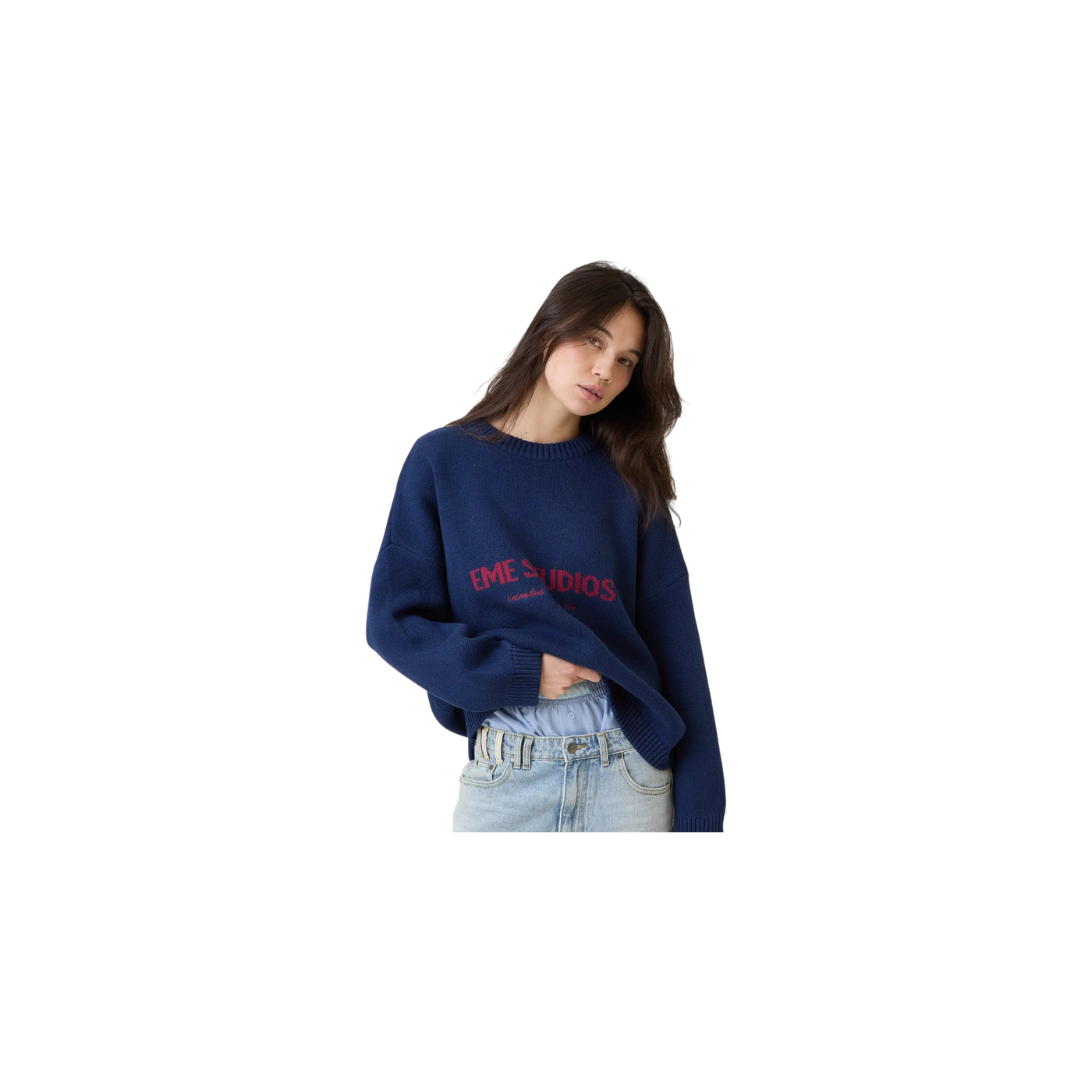 Eme Studios Master Indigo Knit Sweater