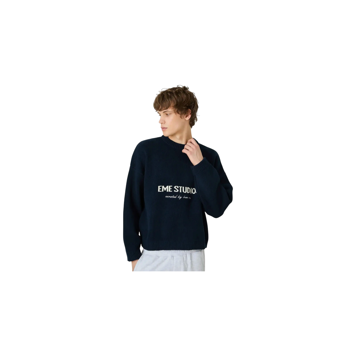 Eme Studios Master Navy Knit Sweater