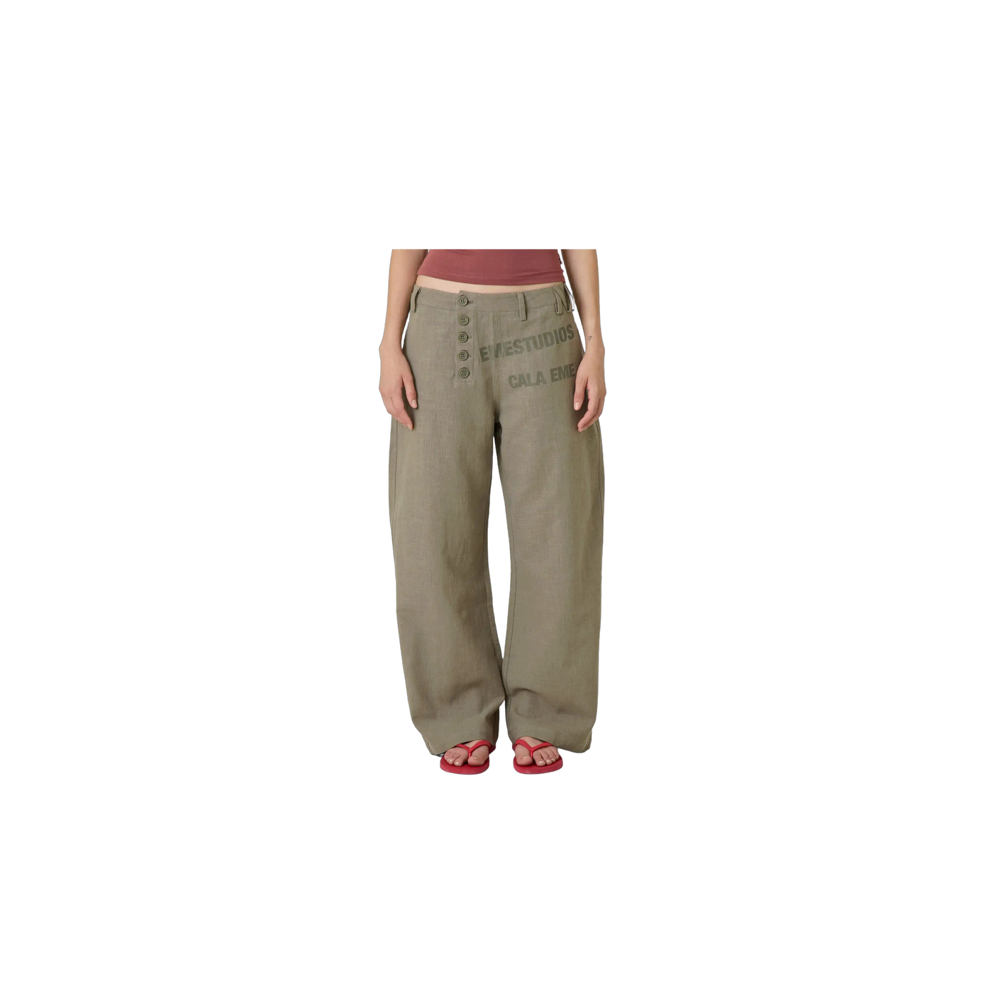 Eme Studios Mat Forest Balloon Linen Pants
