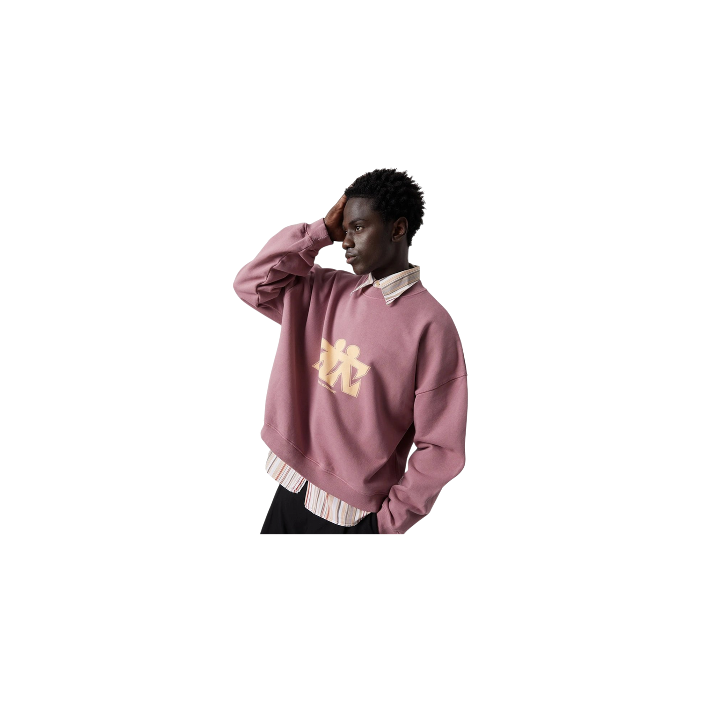 Eme Studios Mbuddy Taupe Oversized Crewneck