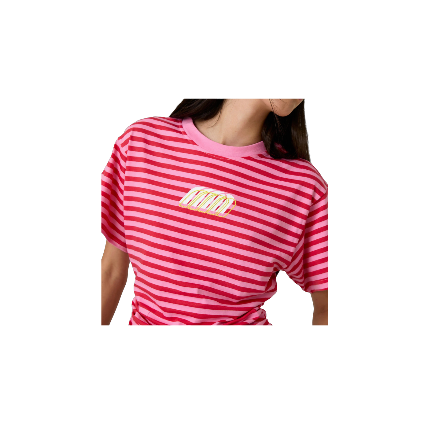 Eme Studios Medin Fucsia Striped T-Shirt