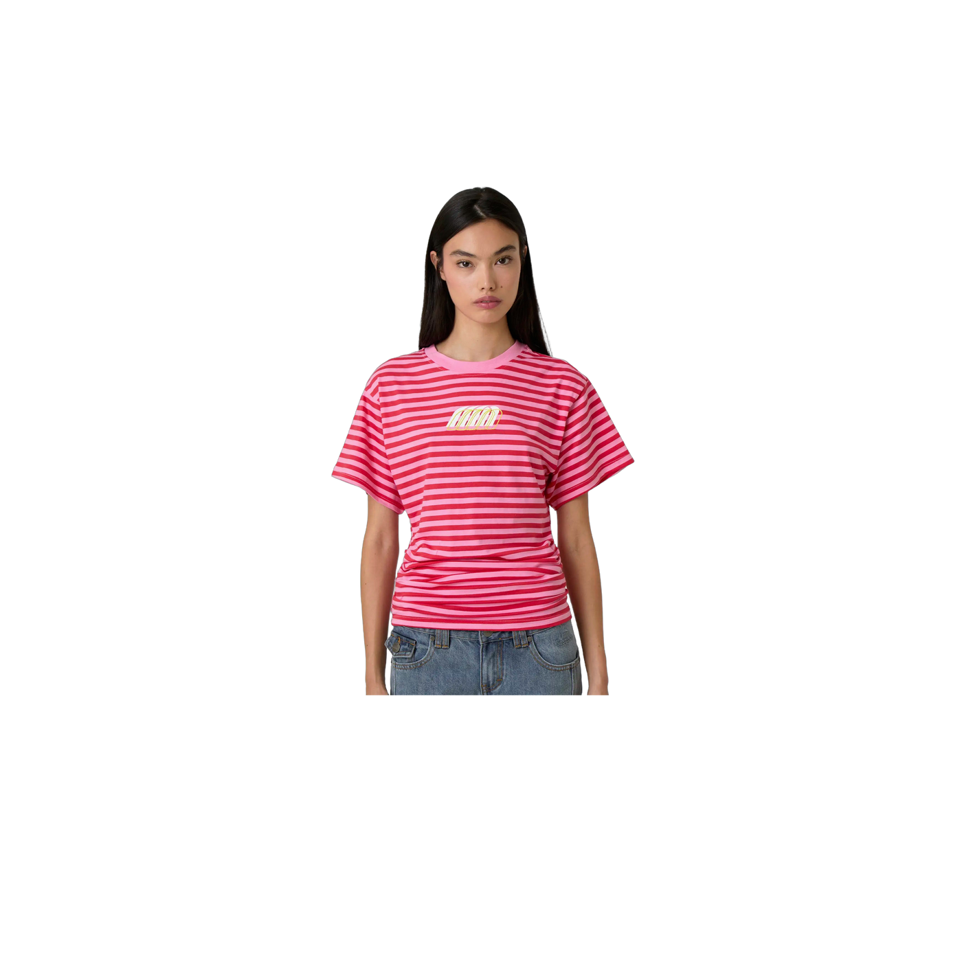 Eme Studios Medin Fucsia Striped T-Shirt
