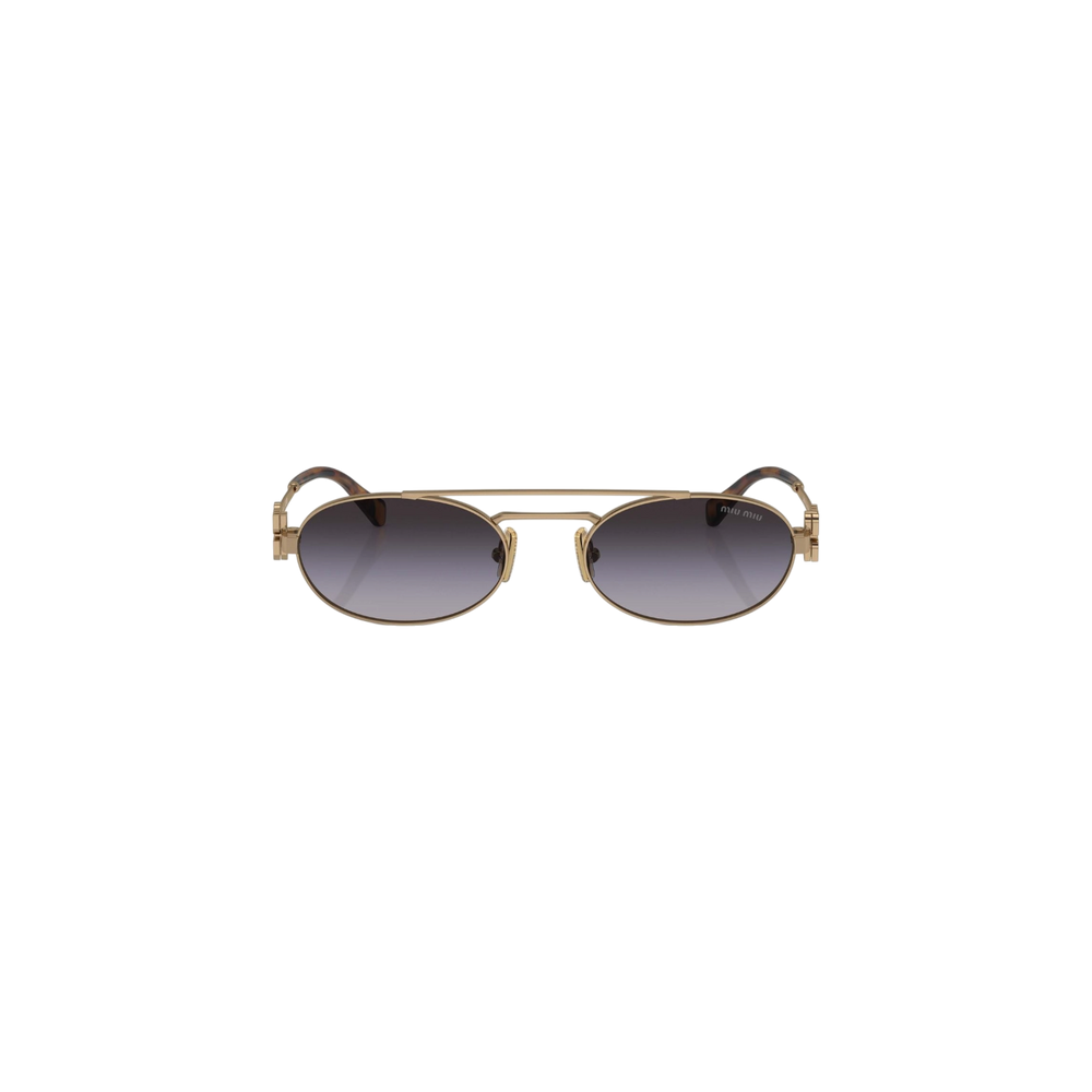 Miu Miu Geometric Oval Sunglasses